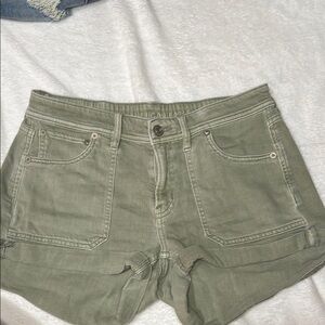 American Eagle Outfitters Green Cargo Shorts Relaxed Fit